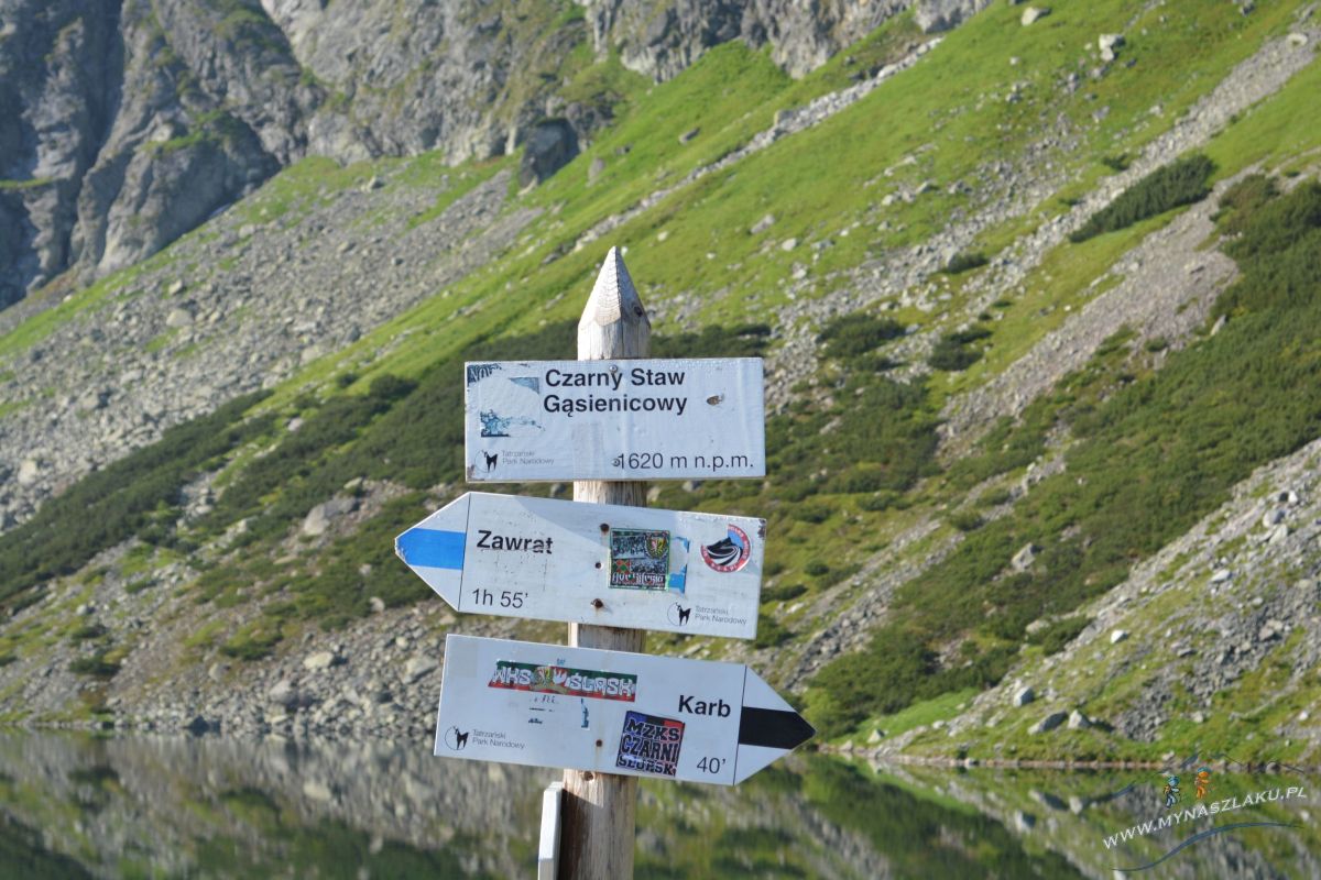 Szlak na Przełęcz Zawrat w Tatrach 