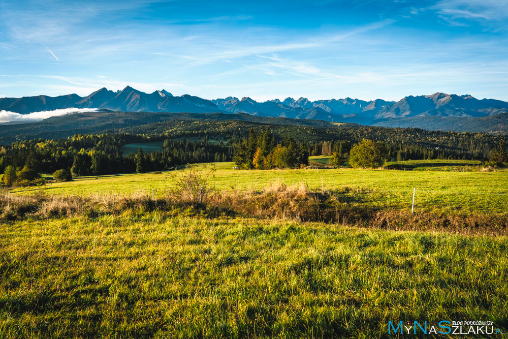 Przełęcz nad Łapszanką - piękny punkt widokowy na Tatry