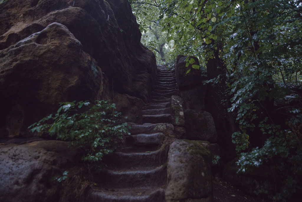 Kamienne schody na Krucze Skały