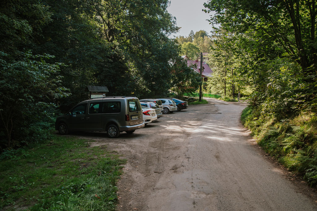Parking najbliżej Wodospadu Podgórnej