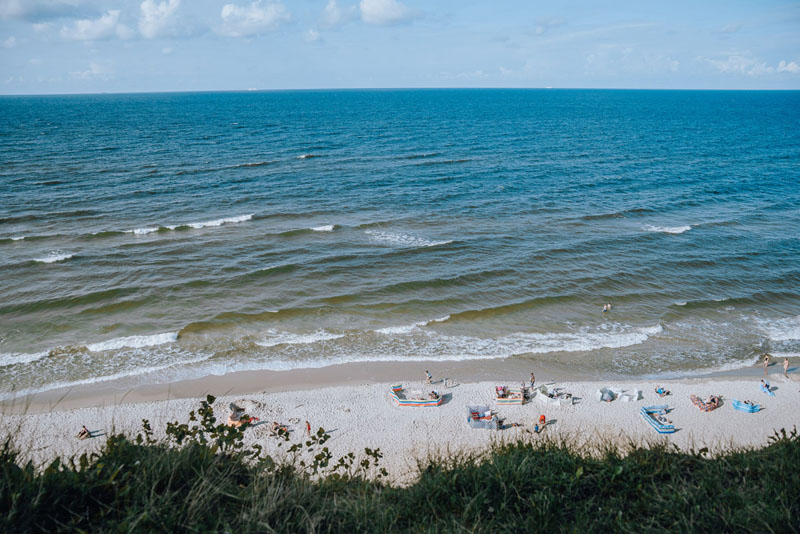 Najbardziej wysunięty punkt na północ Polski znajduje się na plaży w Jastrzębiej Górze