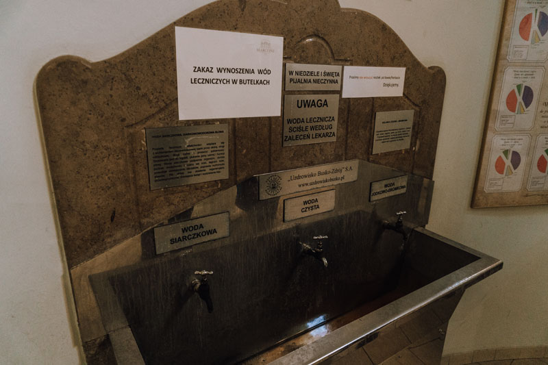 W sanatorium Marconi można napić się wody
