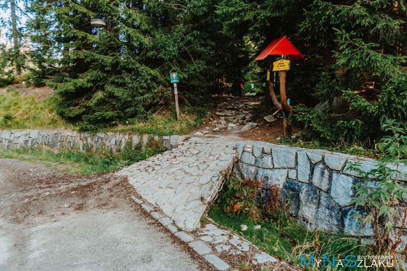 Popradzki Staw (Popradské pleso) w Tatrach - szlak do schroniska
