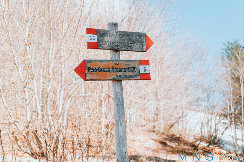Passo della Croce Arcana - szlak z Doganaccia od stacji narciarskiej