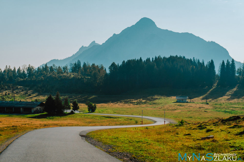 Postalm panorama road w Austrii - widokowa droga przez Alpy
