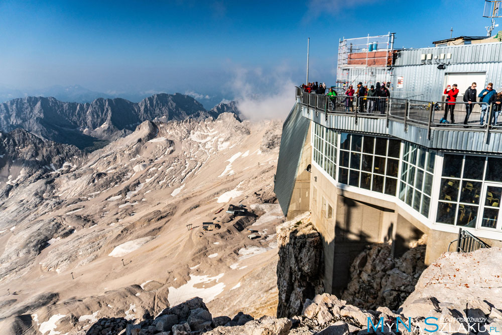 Zugspitze kolejką z Eibsee. Wejście na najwyższy szczyt Niemiec