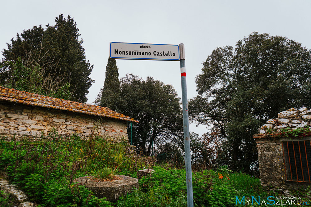 Monsummano Alto nad Monsummano Terme - punkt widokowy i ruiny dawnego zamku
