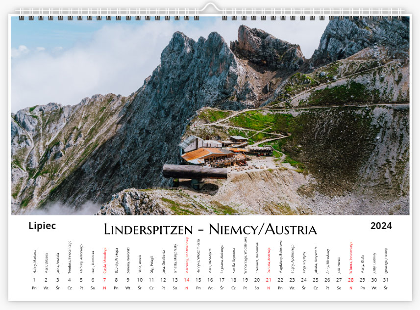 Kup Kalendarz Góromaniaka na 2024 rok - zdjęcia z krajobrazami gór